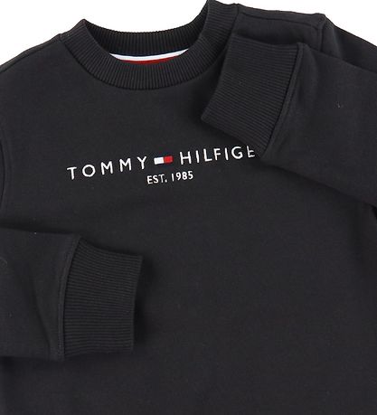 Tommy Hilfiger Peysa - Essential - Organic - Svart
