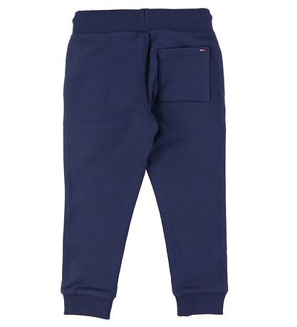 Tommy Hilfiger Joggingbuxur - Essential - Organic - Twilight Dök