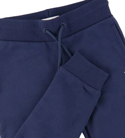 Tommy Hilfiger Joggingbuxur - Essential - Organic - Twilight Dök