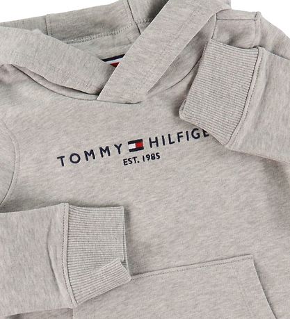 Tommy Hilfiger Kapuzenpullover - Essential - Organic - Graumelie