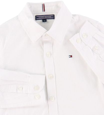Tommy Hilfiger Hemd - Solid Stretch - Organic - Weiß