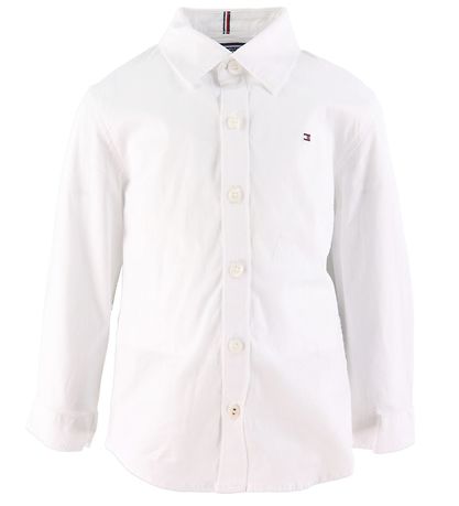 Tommy Hilfiger Hemd - Solid Stretch - Organic - Weiß