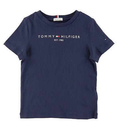 Tommy Hilfiger Stuttermabolur - Essential - Organic - Twilight D
