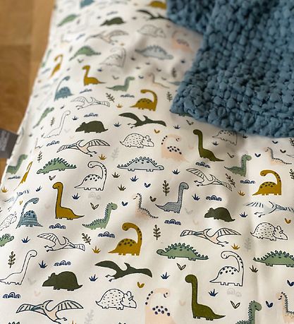 Nørgaard Madsens Sängkläder - Baby - Vit m. Dinosaurie