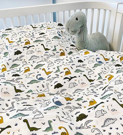 Nørgaard Madsens Sängkläder - Baby - Vit m. Dinosaurie
