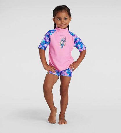 Speedo Badset - UV40 + - Rosa /Spearmint m. Enhörning