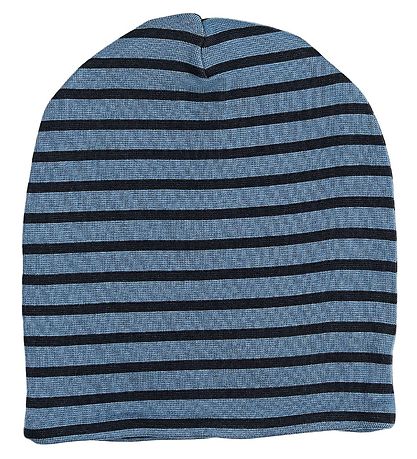 Racing Kids Hat - 2-layer - Blue/Navy w. Stripes