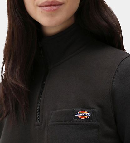 Dickies Sweatshirt w. Zipper - Oakport Quarter Zip - Black