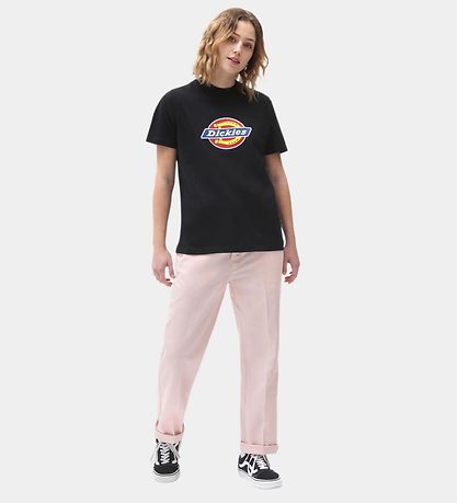Dickies Stuttermabolur - Tákn Lógó - Svart M. Lógó