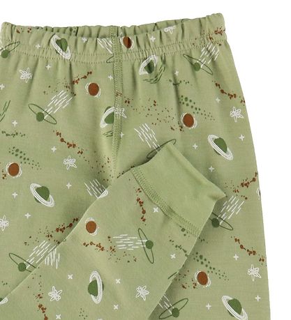 Joha Leggings - ull/Bómull - Grænt M. Reikistjörnur