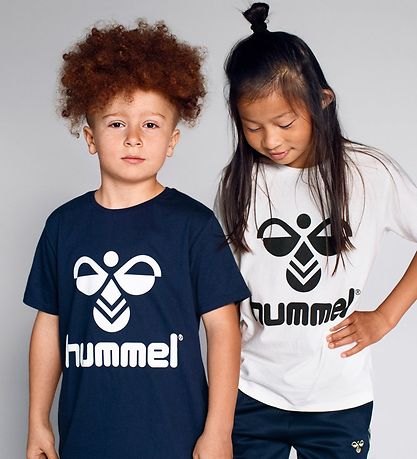 Hummel Stuttermabolur - Sextíu - Dökkblátt