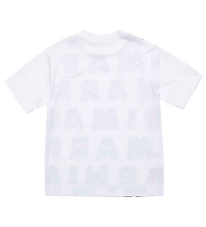 Marni T-paita - Valkoinen, AOP Logo