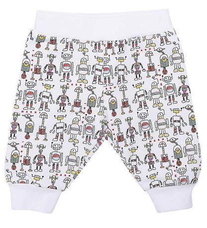 Marni Pyjama Set - Tuta - White w. Robots