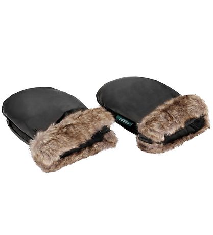 KongWalther Pram Gloves Gloves - sterbro - Black Fur