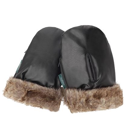 KongWalther Pram Gloves Gloves - sterbro - Black Fur