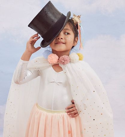 Meri Meri Costume - Cloak and Magic Wand - White