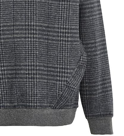 Creamie Kapuzenpullover - Karos - Mid Grey Melange