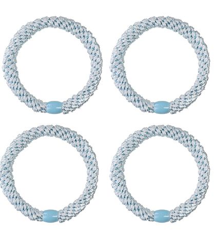Kknekki Elastic Hair Bands - 4-Pack - Light blue