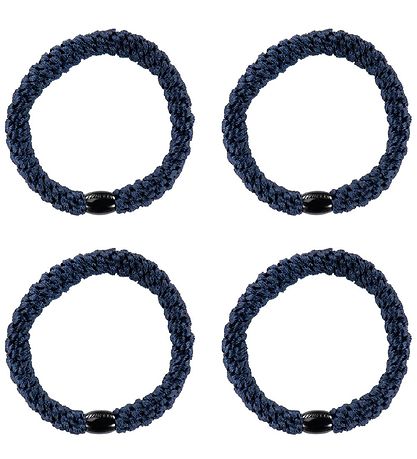 Kknekki Elastic Hair Bands - 4-Pack - Navy