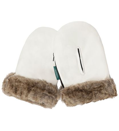 KongWalther Pram Gloves - Østerbro - Ivory Fur