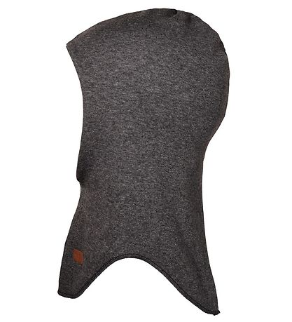 Melton Balaclava - Wool/Cotton - 2-layer - Grey Melange