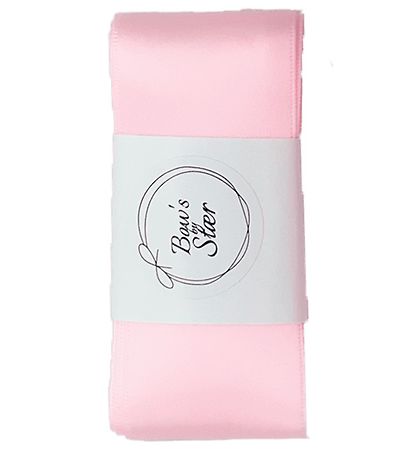 By Stær Baptism Ribbon w. Bow - Satin - Pink