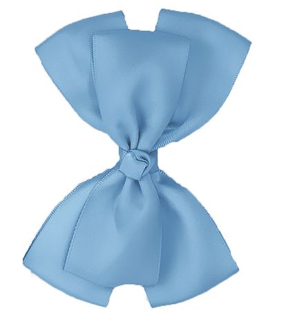 By Str Baptism Ribbon w. Bow - Satin - Double Bow - Light Blue
