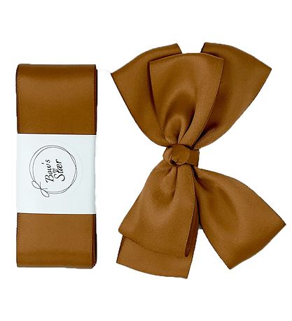 By Stær Taufband m. Schleife - Satin - Double Bow - Golden Br