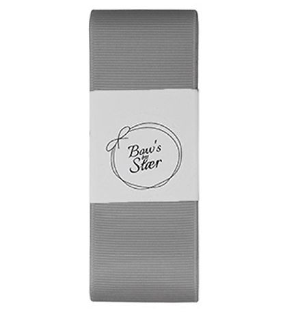 By Stær Baptism Ribbon w. Bow - Grey