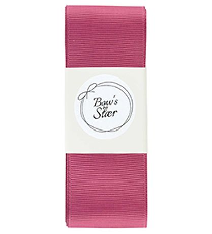 By Stær Baptism Ribbon w. Bow - Victorian Rose