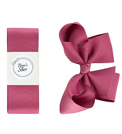 By Stær Baptism Ribbon w. Bow - Victorian Rose