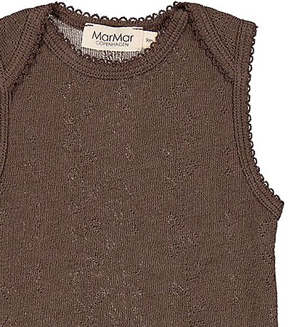 MarMar Bodysuit Sleeveless - Wool - Pointelle - Bini - Terre