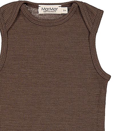 MarMar Bodysuit Sleeveless - Wool - Bini - Terre