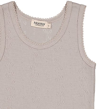 MarMar Undershirt - Wool - Pointelle - Tavi - Soft Dove