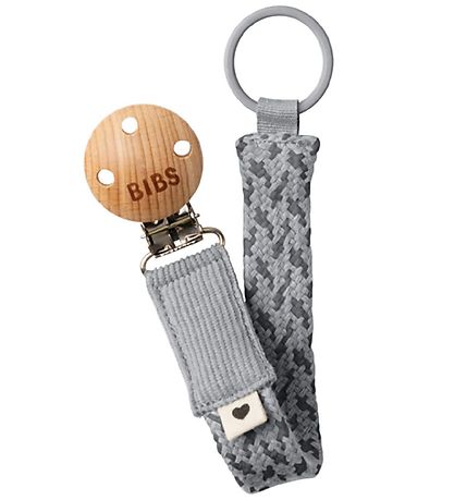 Bibs Dummy Clip - Cloud/Iron