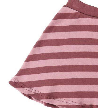 Katvig Skirt - Dark Pink w. Stripes