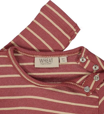 Wheat Blouse - Rib - Apple Butter Stripe