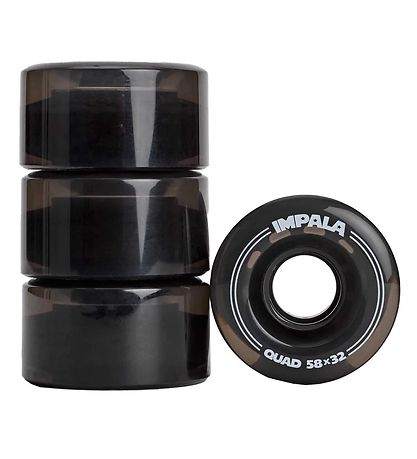 Impala Wheels - 4-Pack - 58 mm - Black