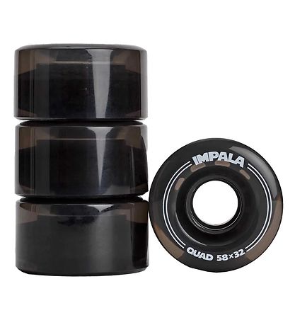 Impala Hjól - 4 Pakki - 58 mm - Svart