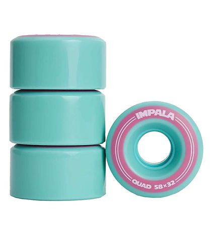 Impala Wheels - 4-Pack - 58 mm - Aqua