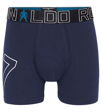 Ronaldo Boxers - 5-Pack - Navy/Grey Melange/Petrol w. Pattern