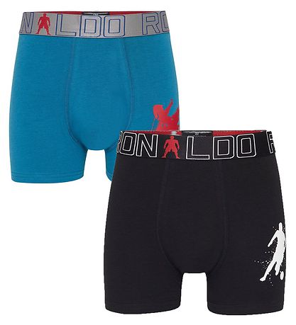 Ronaldo Boxers - 5-Pack - Navy/Grey Melange/Petrol w. Pattern
