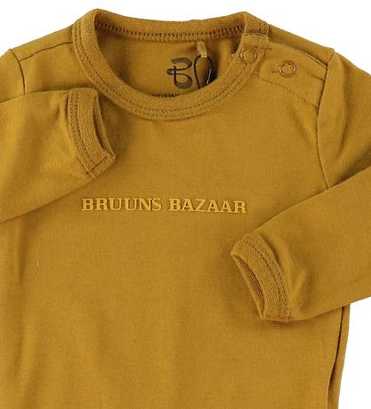 Bruuns Bazaar Bodysuit l/s - Carl William - Golden Brown
