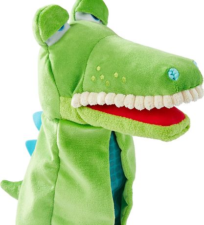 HABA Handdocka - Krokodiler - 26 cm - Grön