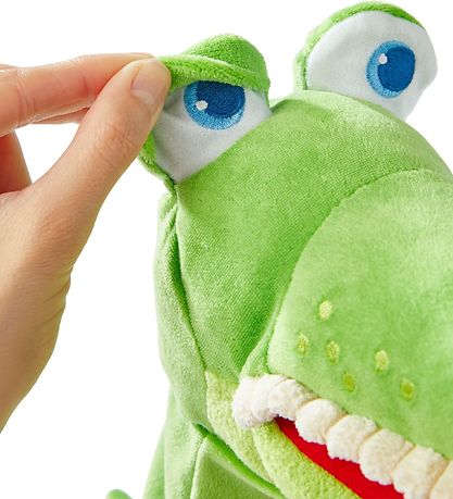 HABA Handdocka - Krokodiler - 26 cm - Grön