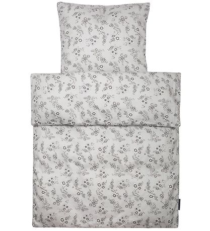 Smallstuff Sengetøy - Junior - Flower Garden - Grey