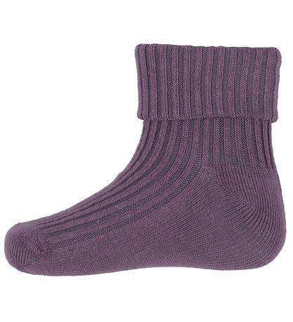 Minymo Chaussettes - 3 Pack - Rib - Trs Grape