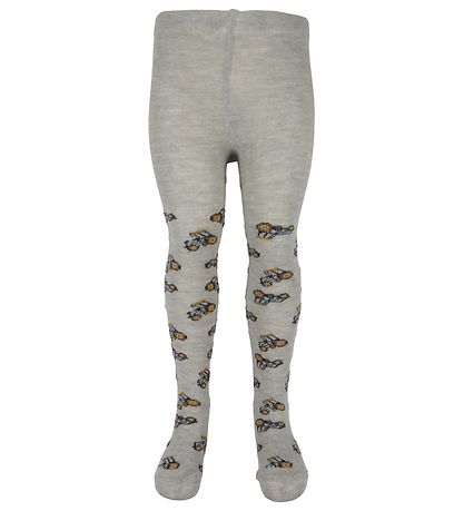 Minymo Strumpfhosen - 2er-Pack - Light Grey Melange