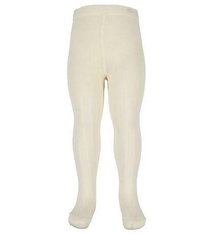 Minymo Strumpfhosen - 2er-Pack - Bambus - Rib - Off White