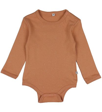 Pippi Baby Bodysuits l/s - 4-Pack - Burlwood